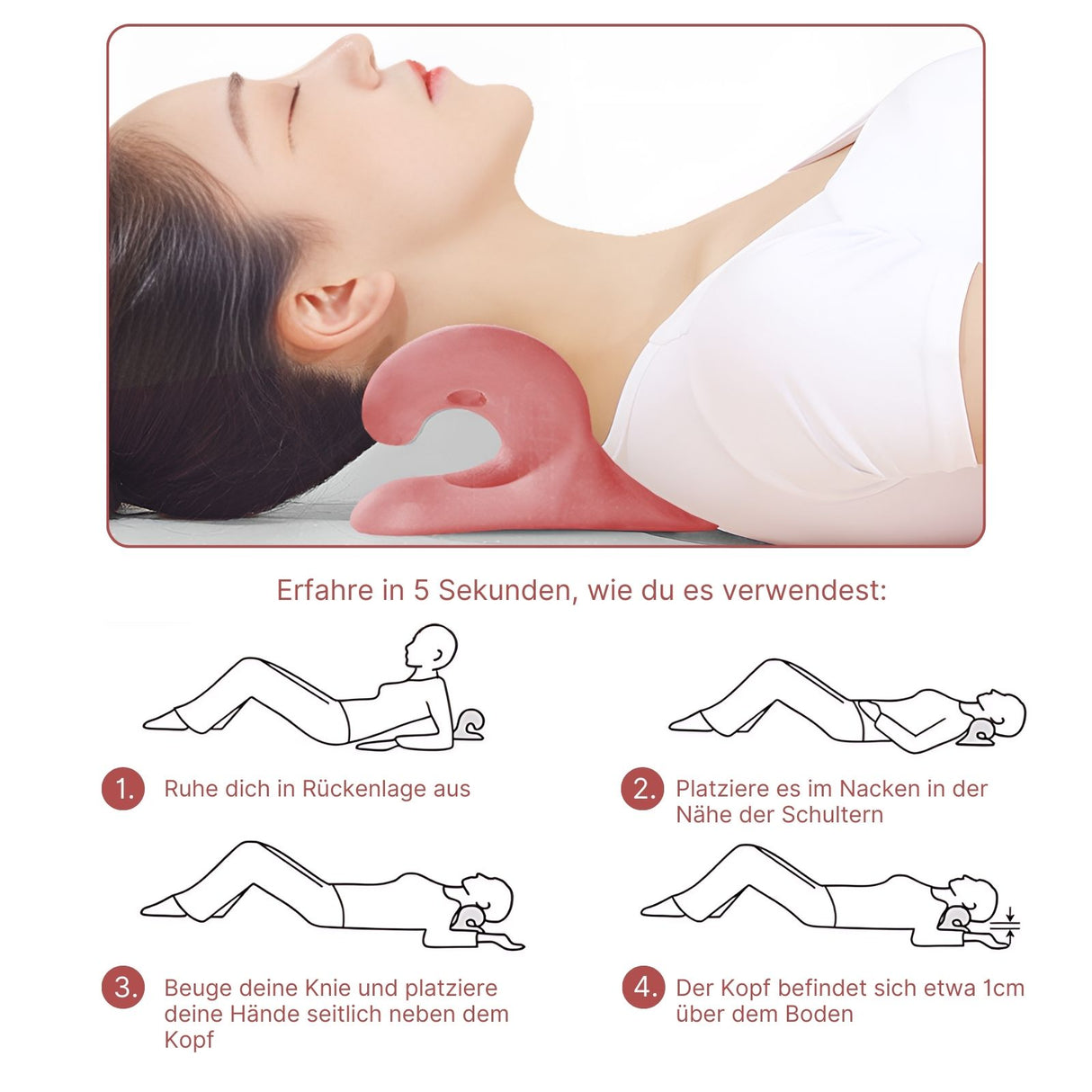 Nackenstütze Nackenkissen Nacken-Massagekissen Massagekissen Nackenstützkissen
