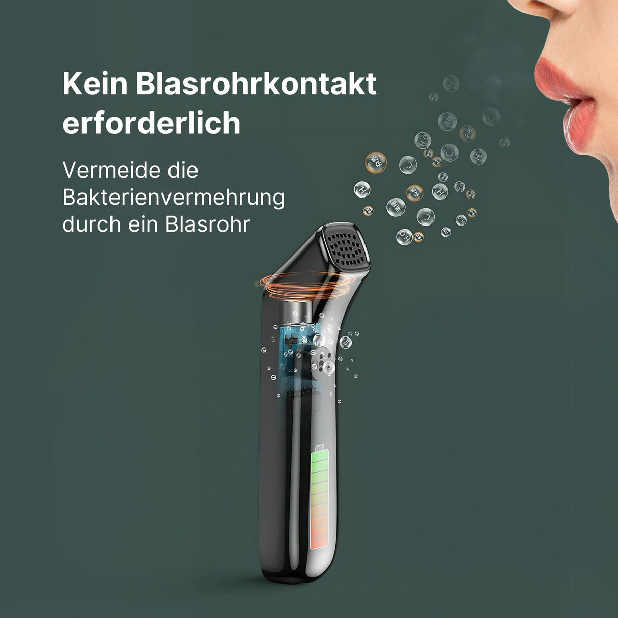 Tragbarer Alkoholtester digitaler LCD-Schnelltest Atemanalysierer