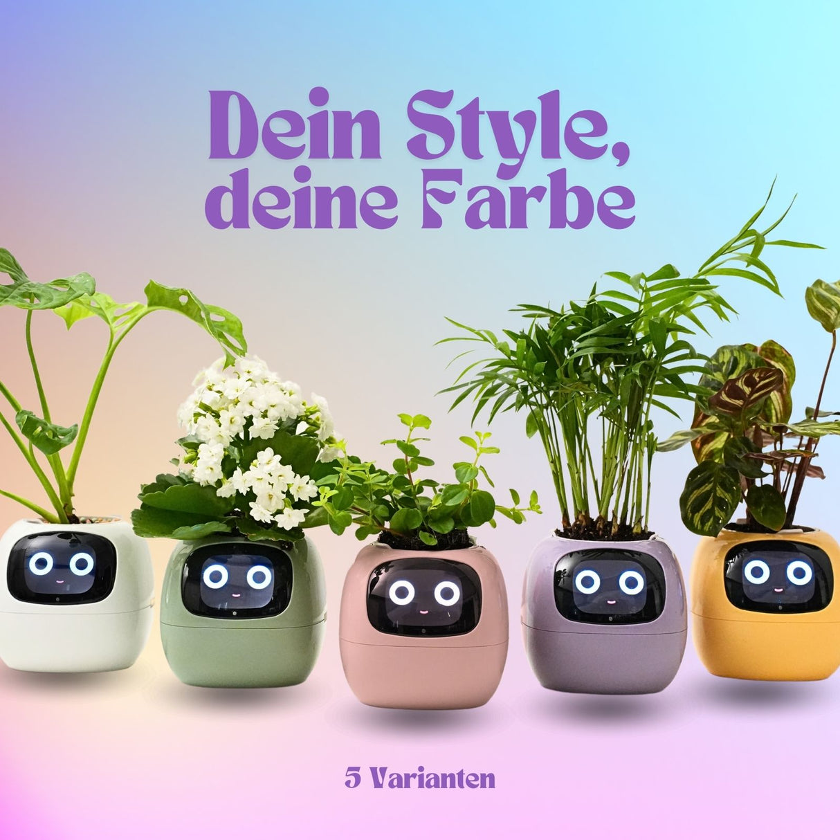 USB-Pflanzenübertopf Smarter Blumentopf Smart Plant Pot Elektronischer Blumentopf Ivy Smart Planter
