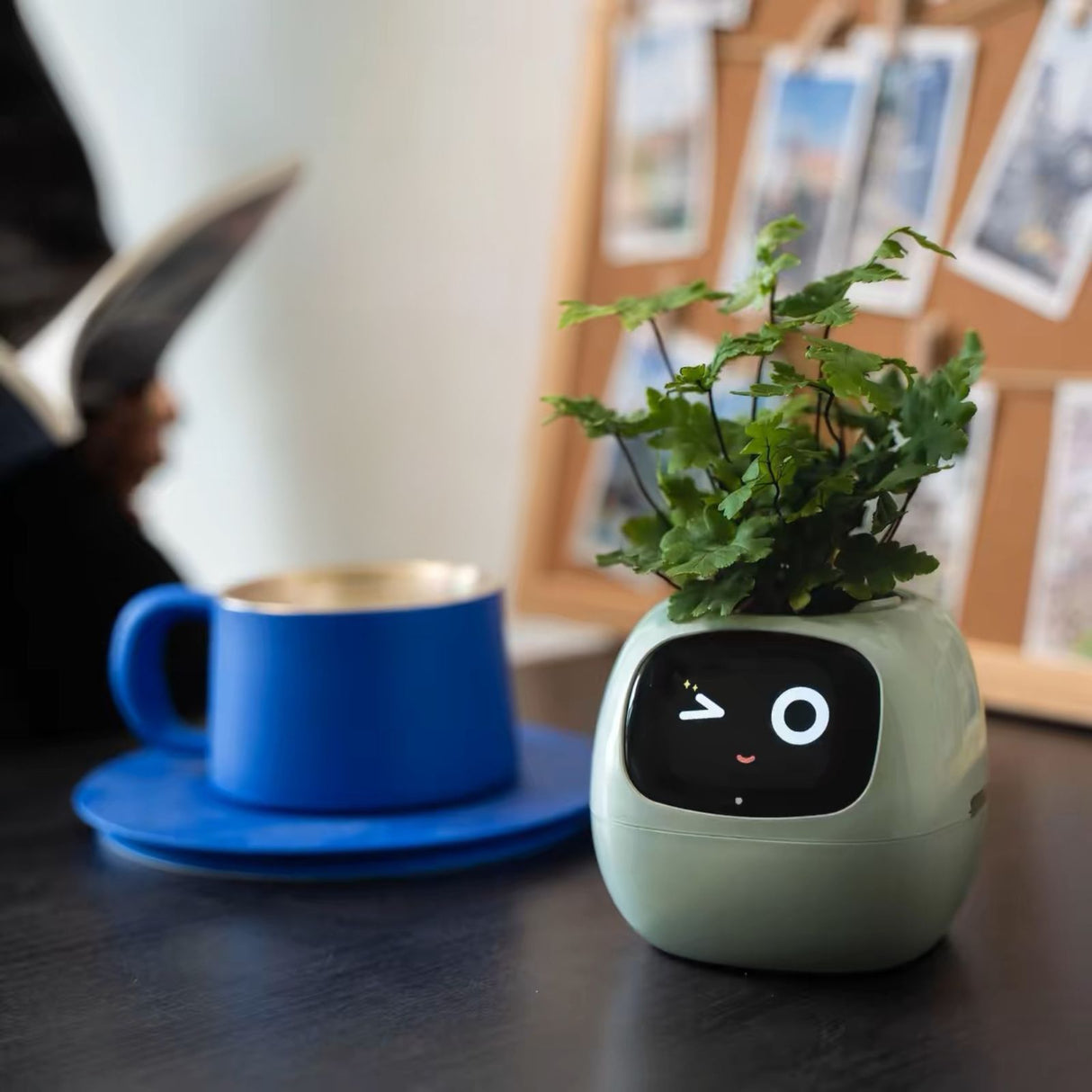 Smart Plant Pot Elektronischer Blumentopf USB-Pflanzenübertopf Smarter Blumentopf Ivy Smart Planter