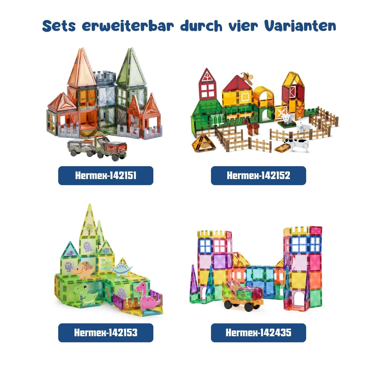 Magnetische Bausteine Dinosaurier Magnet-Baukasten Magnetspielzeug