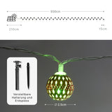 Orientalische Deko 9.3m Marokkanische LED Solar Lichterkette