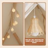 Spielzelt mit Lampe Kinderzelt Kuschelzelt Tipi für Kinder Indoor-Zelt