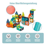 294-tlg. Magnetbahn Magnetische Kugelbahn Magnetbausteine Murmelbahn