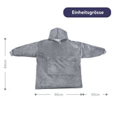 Oversize Hoodie Hoodie-Decke Kuschelhoodie Kuscheldecke mit Ärmeln