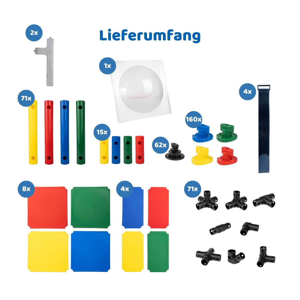 Klettergerüst für Kinder mit Rutsche Spielturm Kletterturm Spielplatz