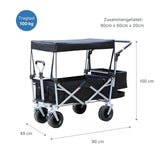 Bollerwagen mit Netztasche und Aufbewahrungstasche