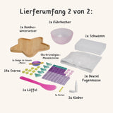 2er-Set DIY-Mosaik-Untersetzer Saturn Stern Untersetzer-Bastelset