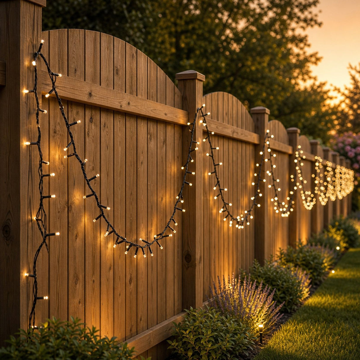 LED-Gartenbeleuchtung 48.5m Outdoor-Dekoleuchte Gartenleuchte