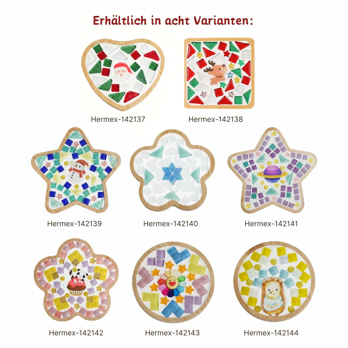 DIY-Mosaik-Bastelset Rentier Mosaik-Untersetzer Quadrat-Untersetzer