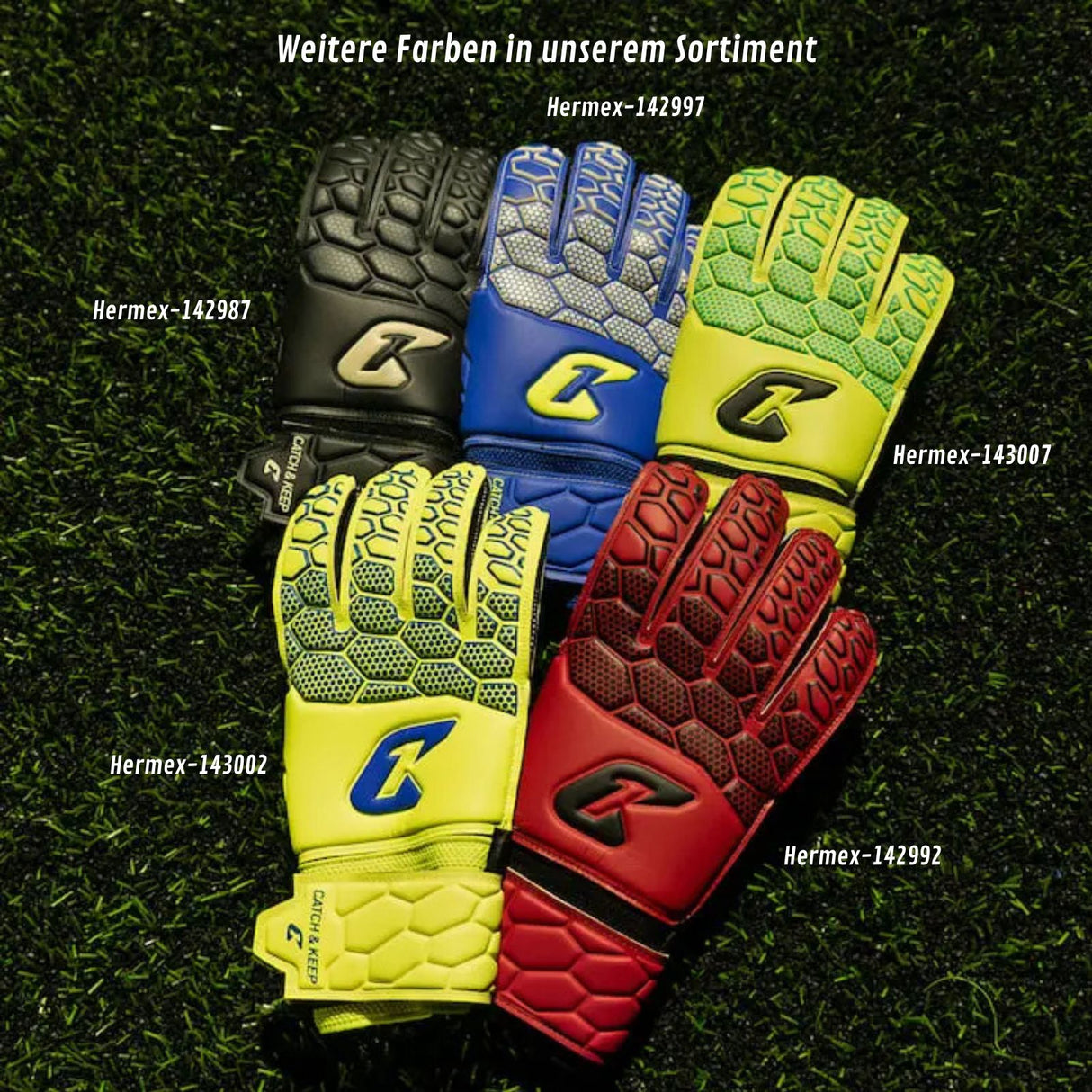 Fussballhandschuhe Fly Kids Blue Soul Gr. 7 Torwart Goalie Handschuhe