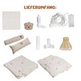 Spielzelt mit Lampe Kinderzelt Kuschelzelt Tipi für Kinder Indoor-Zelt