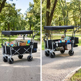 Bollerwagen mit Netztasche und Aufbewahrungstasche