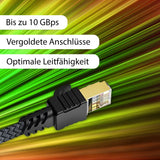 30m Netzwerkkabel Flachkabel Ethernet LAN Kabel RJ45 Cat. 7 UTP