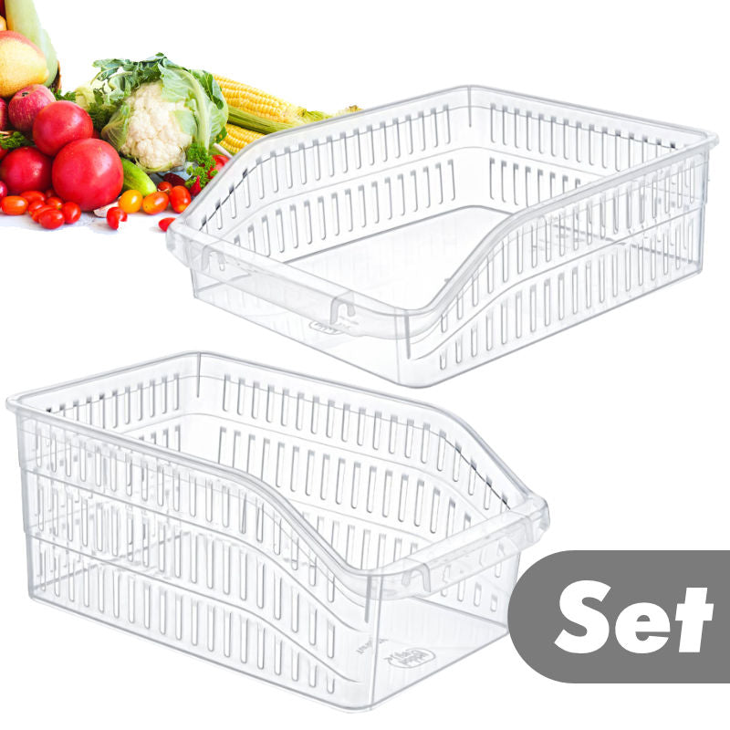 Kühlschrank-Box Set Kühlschrankorganizer Set Aufbewahrungsbehälter Set